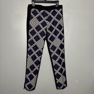 Trina Turk Womens Dress Slack Trouser Pants Print Wild Diamond Work Size 4 Small